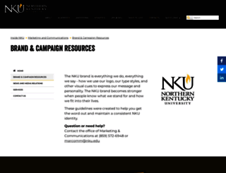 brand.nku.edu screenshot