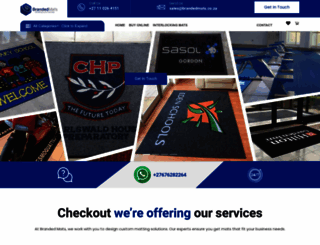 brandedmats.co.za screenshot