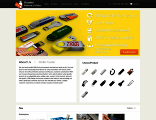 brandedmemorysticks.ie screenshot