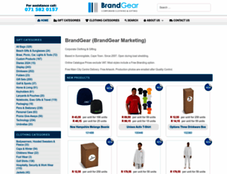 brandgear.co.za screenshot