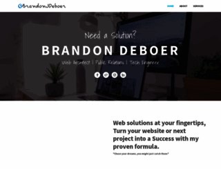 brandondeboer.com screenshot