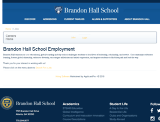 brandonhall.applicantpro.com screenshot