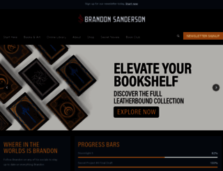 brandonsanderson.com screenshot