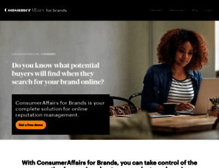 brands.consumeraffairs.com screenshot