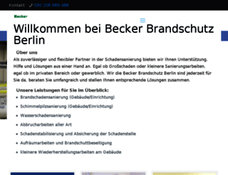 brandschutz-becker.de screenshot