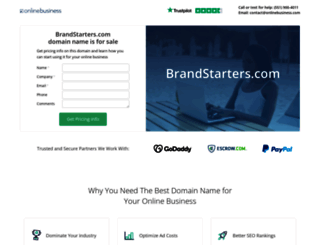brandstarters.com screenshot