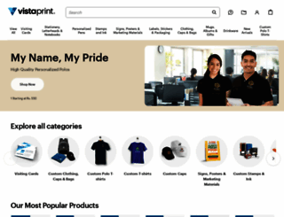 brandstore.vistaprint.in screenshot