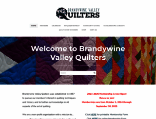 brandywinevalleyquilters.org screenshot