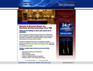 brannackelectric.com screenshot