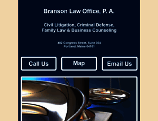 bransonlawoffice.com screenshot