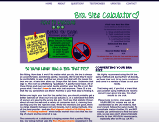 brasizecalculator.tk screenshot