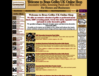 brass-grilles-shop.co.uk screenshot