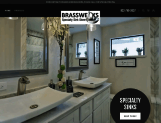 brasswerks-sinks.com screenshot