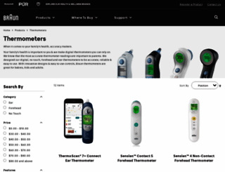 braunthermometers.com screenshot