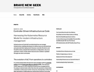 bravenewgeek.com screenshot