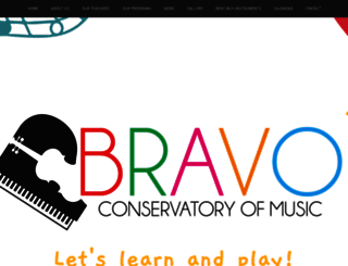bravoconservatoryofmusic.com screenshot