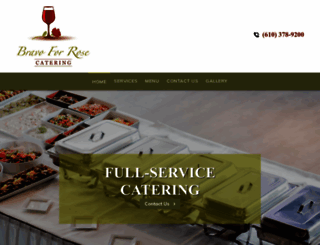 bravoforrosecatering.com screenshot