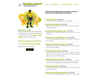 brazilianfootballplayers.50webs.com screenshot