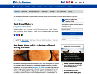 bread-makers-review.toptenreviews.com screenshot