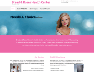 breadandroseswomanshealthcenter.com screenshot
