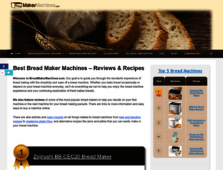 breadmakermachines.com screenshot