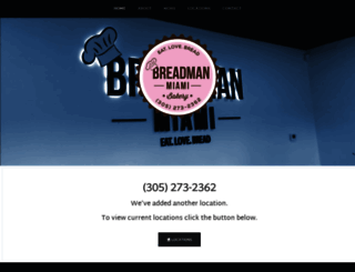 breadmanmiami.com screenshot