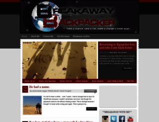 breakawaybackpacker.com screenshot