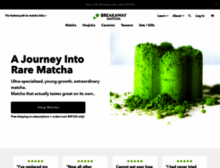 breakawaymatcha.com screenshot