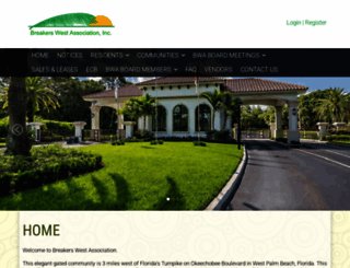 breakerswesthoa.com screenshot