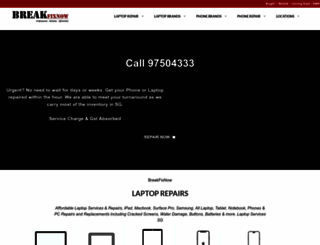 breakfixnow.com.sg screenshot