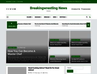 breakingwrestlingnews.com screenshot