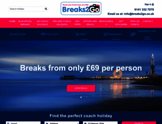breaks2go.co.uk screenshot