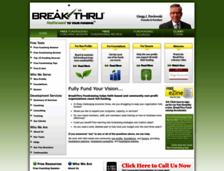 breakthrufundraising.com screenshot