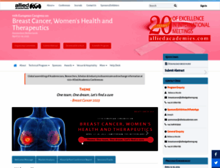 breastcancer.alliedacademies.com screenshot