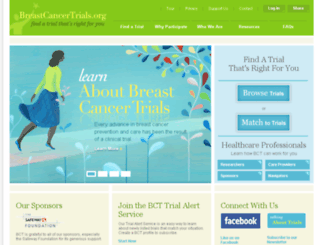 breastcancertrials.org screenshot