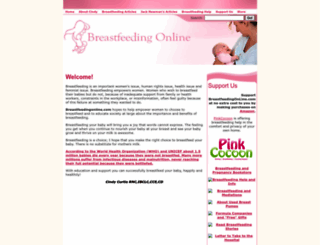 breastfeedingonline.com screenshot