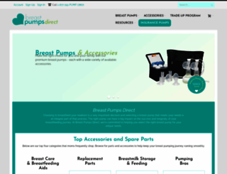 breastpumpsdirect.com screenshot