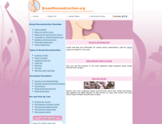 breastreconstruction.org screenshot