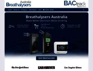 breathalysers-australia.com.au screenshot