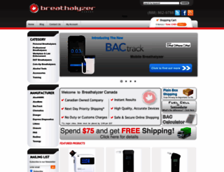 breathalyzercanada.com screenshot