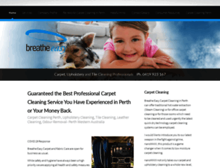 breatheeasycarpetcare.com.au screenshot