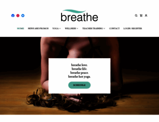 breathehotyoga.ca screenshot