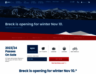 breckenridge.snow.com screenshot