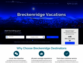breckenridgedestinations.com screenshot