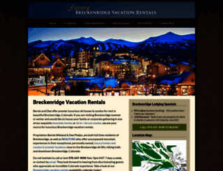 breckvacationrentals.com screenshot