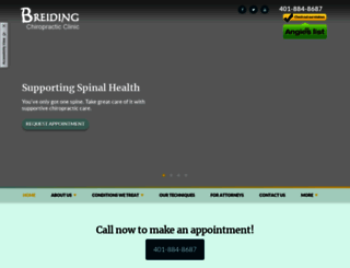 breidingchiropractic.com screenshot