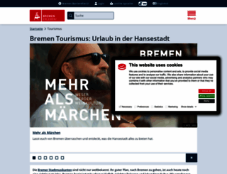 bremen-tourism.de screenshot