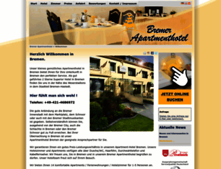bremer-apartmenthotel.de screenshot