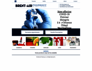 brentairpharmacy.com screenshot