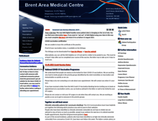 brentareamedicalcentre.co.uk screenshot